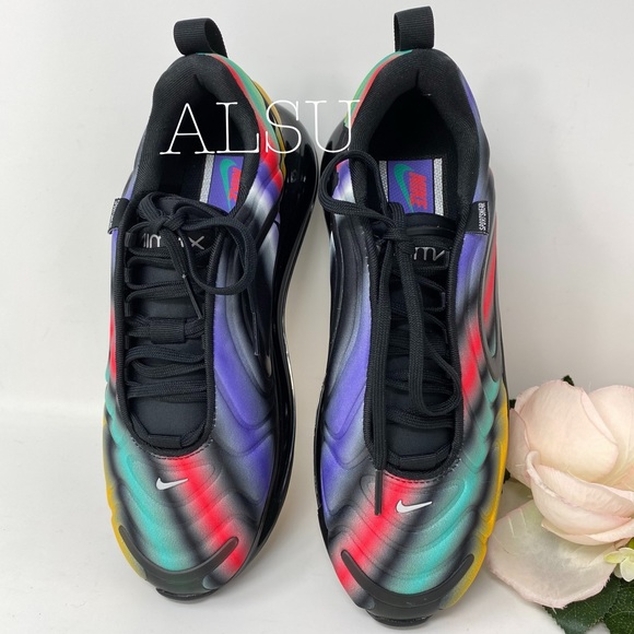 Nike Air Max 720 GS Black Color Mix k/W AUTHENTIC - Picture 4 of 8